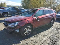 Salvage cars for sale from Copart Arlington, WA: 2018 Subaru Outback 2.5I Limited