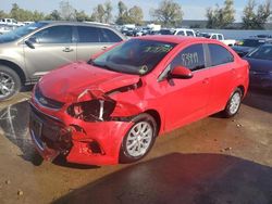 Salvage cars for sale at Bridgeton, MO auction: 2017 Chevrolet Sonic LT