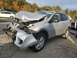 Salvage cars for sale at Mendon, MA auction: 2015 Toyota Rav4 LE