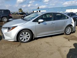 Salvage cars for sale at Woodhaven, MI auction: 2021 Toyota Corolla LE