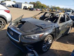 Salvage cars for sale at Hillsborough, NJ auction: 2018 Infiniti Q50 Luxe