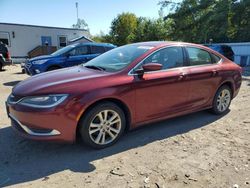 Salvage cars for sale from Copart Lyman, ME: 2015 Chrysler 200 Limited