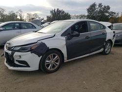 Salvage cars for sale from Copart Baltimore, MD: 2018 Chevrolet Cruze LT