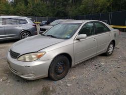 Salvage cars for sale at Waldorf, MD auction: 2002 Toyota Camry LE