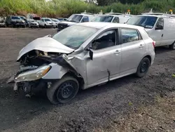 Salvage cars for sale from Copart Kapolei, HI: 2012 Toyota Corolla Matrix