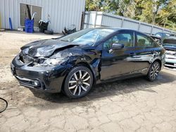 Salvage cars for sale at Austell, GA auction: 2015 Honda Civic EXL
