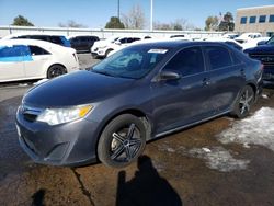 Salvage cars for sale at Littleton, CO auction: 2012 Toyota Camry Base