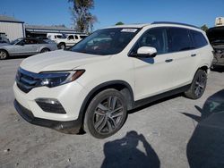 Salvage cars for sale at Tulsa, OK auction: 2017 Honda Pilot Elite