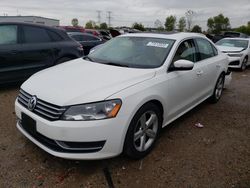 2013 Volkswagen Passat SE en venta en Elgin, IL