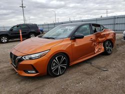 Nissan salvage cars for sale: 2020 Nissan Sentra SR