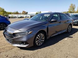 Salvage cars for sale from Copart Columbia Station, OH: 2021 Honda Accord Hybrid EXL