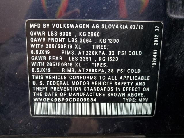 2012 Volkswagen Touareg V6 TDI