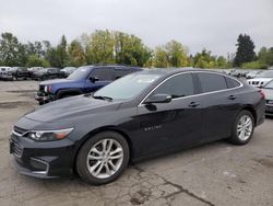 Chevrolet salvage cars for sale: 2018 Chevrolet Malibu LT