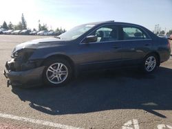 Honda salvage cars for sale: 2007 Honda Accord EX