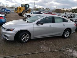 Chevrolet Malibu LS salvage cars for sale: 2017 Chevrolet Malibu LS