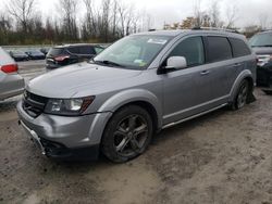 Salvage cars for sale from Copart Leroy, NY: 2018 Dodge Journey Crossroad