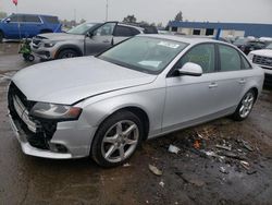 Salvage cars for sale from Copart Woodhaven, MI: 2009 Audi A4 2.0T Quattro