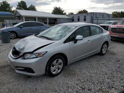 Salvage cars for sale from Copart Prairie Grove, AR: 2013 Honda Civic LX