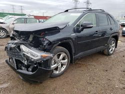 Salvage cars for sale from Copart Elgin, IL: 2021 Toyota Rav4 XLE Premium