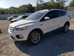 Salvage cars for sale at Augusta, GA auction: 2019 Ford Escape SEL