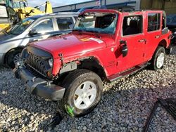 Jeep Wrangler Unlimited Sport salvage cars for sale: 2013 Jeep Wrangler Unlimited Sport