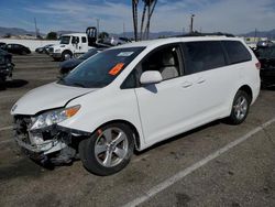 Salvage cars for sale at Van Nuys, CA auction: 2011 Toyota Sienna LE