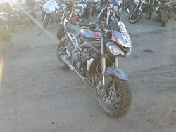 Salvage cars for sale from Copart Martinez, CA: 2021 Triumph Street Triple RS