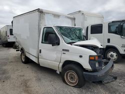 Salvage trucks for sale at Jacksonville, FL auction: 2014 Ford Econoline E350 Super Duty Cutaway Van
