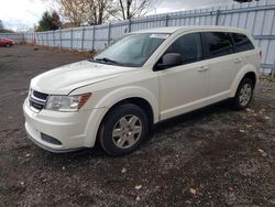 Salvage cars for sale from Copart Ontario Auction, ON: 2012 Dodge Journey SE