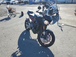Salvage motorcycles for sale at Martinez, CA auction: 2019 Triumph Street Triple R