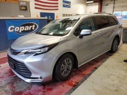 Toyota Sienna xle salvage cars for sale: 2021 Toyota Sienna XLE