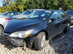 Salvage cars for sale from Copart Mendon, MA: 2017 Toyota Camry LE