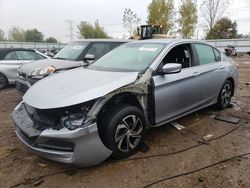 Salvage cars for sale from Copart Elgin, IL: 2017 Honda Accord LX