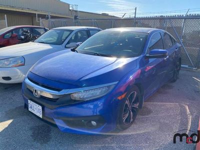 Salvage cars for sale from Copart Rocky View County, AB: 2017 Honda Civic Touring