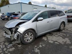 Salvage cars for sale from Copart Portland, OR: 2015 Honda Odyssey EX