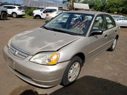 Honda salvage cars for sale: 2001 Honda Civic LX