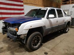 Salvage trucks for sale at Anchorage, AK auction: 2002 Chevrolet Avalanche K1500