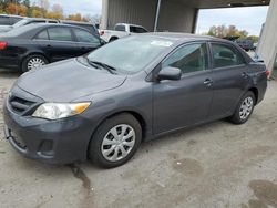 Salvage cars for sale at Fort Wayne, IN auction: 2012 Toyota Corolla Base