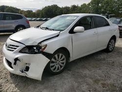 Salvage cars for sale at North Billerica, MA auction: 2013 Toyota Corolla Base