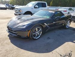 Salvage cars for sale at Glassboro, NJ auction: 2014 Chevrolet Corvette Stingray 3LT