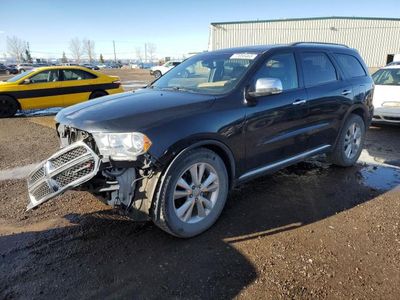 Salvage cars for sale from Copart Rocky View County, AB: 2013 Dodge Durango Crew
