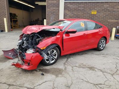 Salvage cars for sale from Copart Wheeling, IL: 2017 Honda Civic LX