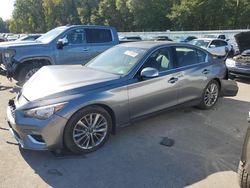 Salvage cars for sale at Glassboro, NJ auction: 2018 Infiniti Q50 Luxe