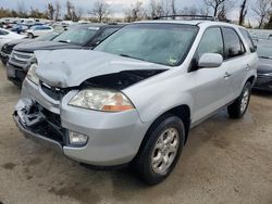 Salvage cars for sale at Bridgeton, MO auction: 2001 Acura MDX Touring