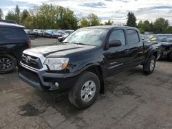 Salvage cars for sale from Copart Portland, OR: 2015 Toyota Tacoma Double Cab Long BED