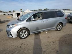 Salvage cars for sale from Copart Bakersfield, CA: 2019 Toyota Sienna LE