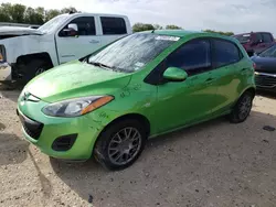 Salvage cars for sale from Copart New Braunfels, TX: 2011 Mazda 2