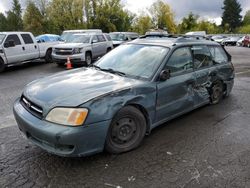 Salvage cars for sale at Portland, OR auction: 2001 Subaru Legacy L