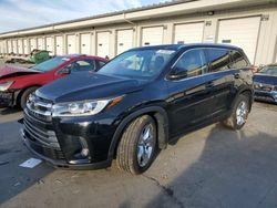 Salvage cars for sale from Copart Louisville, KY: 2017 Toyota Highlander Limited