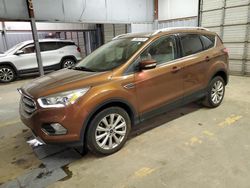 Salvage cars for sale from Copart Mocksville, NC: 2017 Ford Escape Titanium